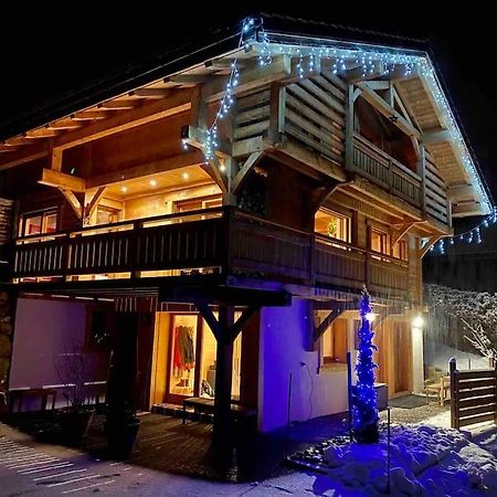 Androsace Appartement Dans Chalet Bois Avec Jacuzzi Privatif Terrasse Et Vue Montagne Les Villards-sur-Thônes Екстериор снимка