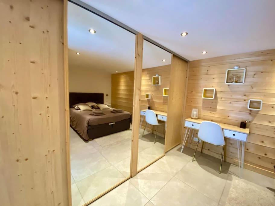 Androsace Appartement Dans Chalet Bois Avec Jacuzzi Privatif Terrasse Et Vue Montagne Les Villards-sur-Thônes Екстериор снимка
