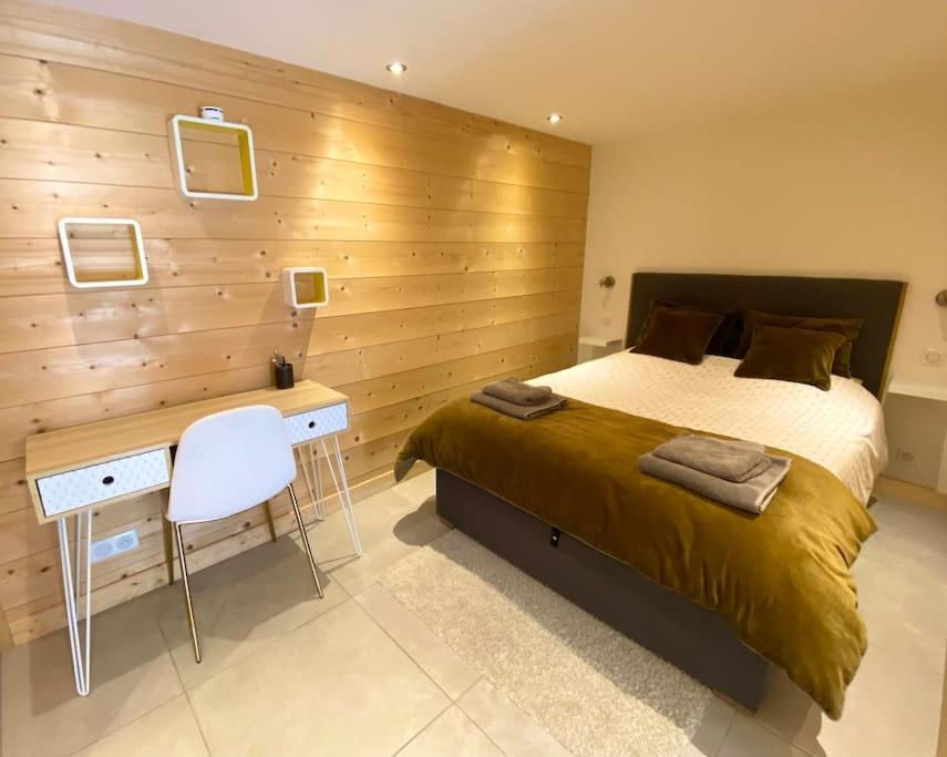Androsace Appartement Dans Chalet Bois Avec Jacuzzi Privatif Terrasse Et Vue Montagne Les Villards-sur-Thônes Екстериор снимка